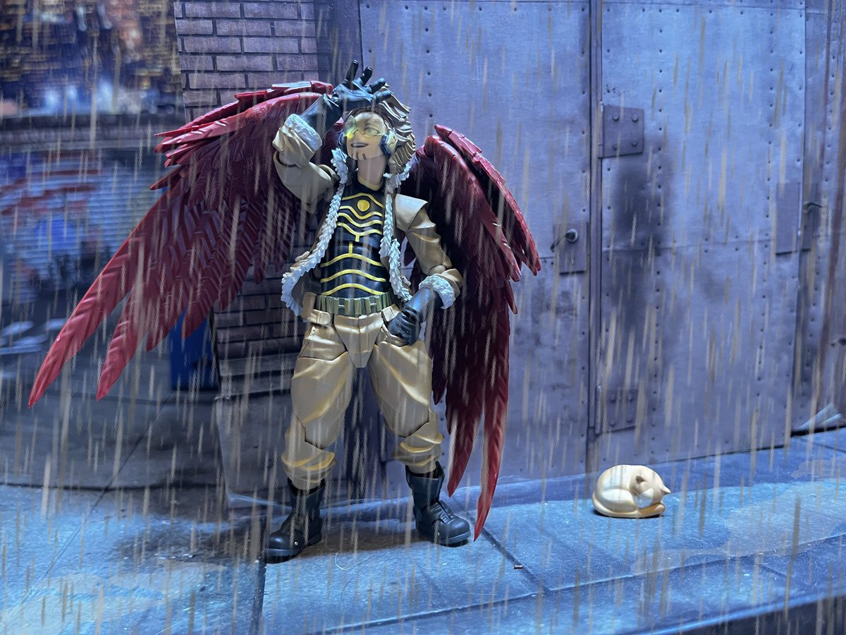 JackIsGreatness's tweet photo. Rainy Day
.
#manga #anime #shonen #shonenjump
#bokunoheroacademia #bnha #myheroacademia #mha #hawks #keigotakami #prohero #proherohawks #plusultra #bokunoheroacademiafigure #amazingyamaguchi #revoltech #kaiyodo #hasbro #hasbropulse #marvellegends #valaverse #actionfigure
#acba https://t.co/hqkSNsQ2vE