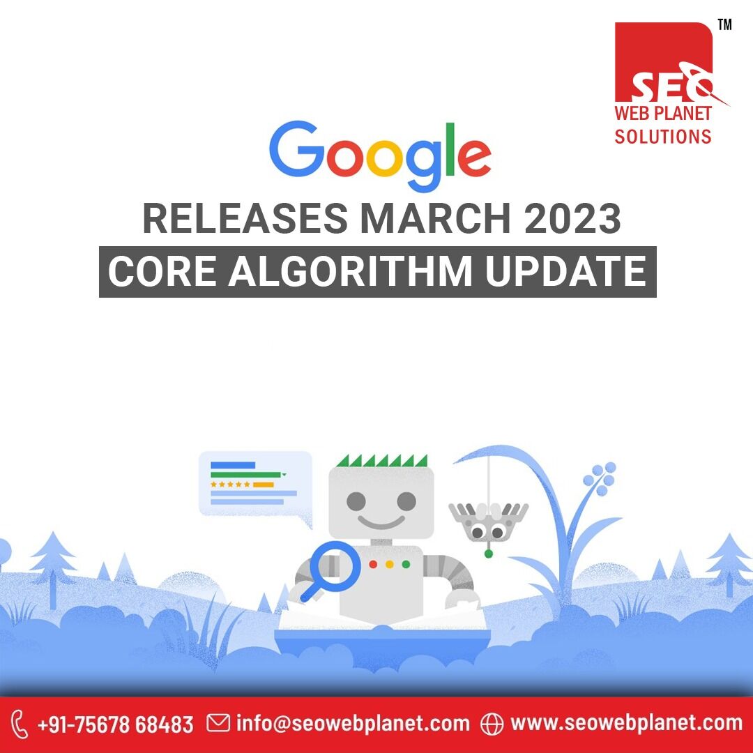 seowebplanet's tweet image. Yes, it is officially out🎈! @Google releases the first core update of 2023. It is expected to completely roll out in 2 weeks. 
For more information, visit:-
📱: +917567868483
📧: info@seowebplanet.com  
💻: seowebplanet.com  
#googleupdate #algorithmupdate