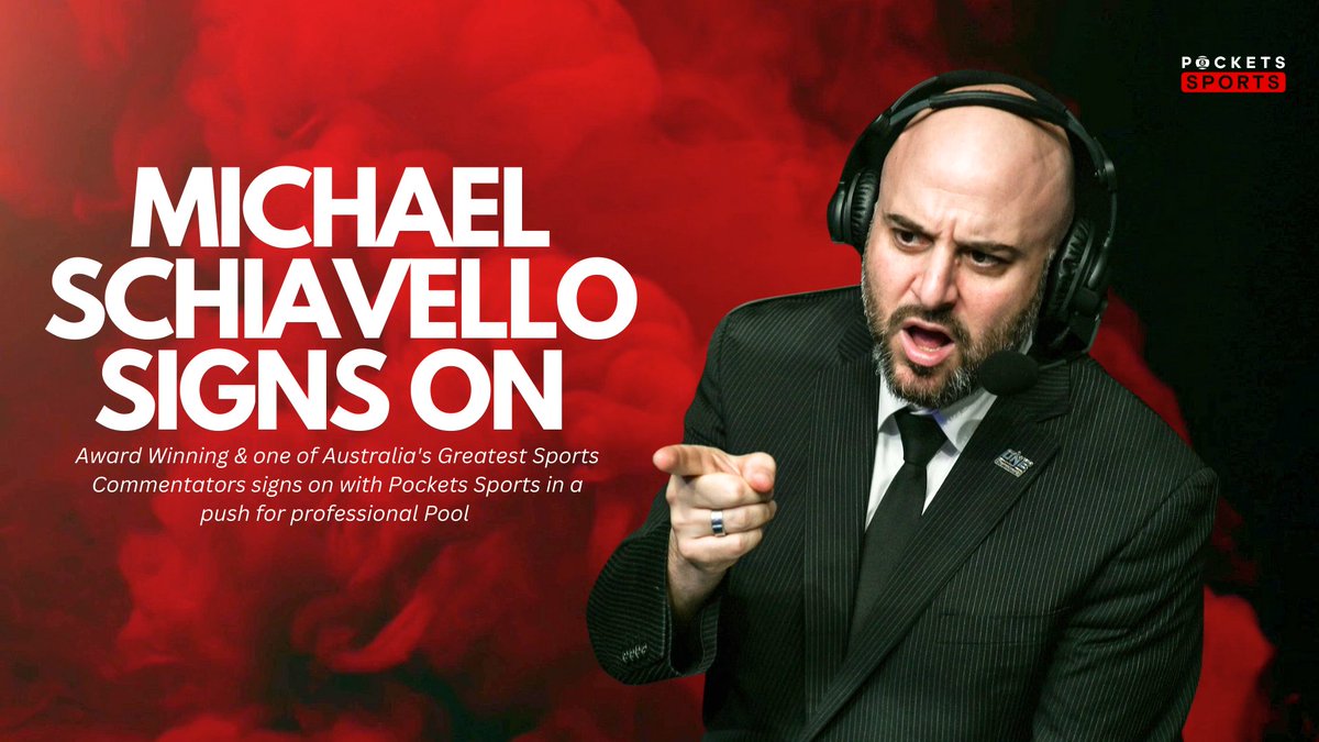Award Winning &amp; one of Australia's Greatest Sports Commentators signs on with Pockets Sports in a push for professional Pool 🎱