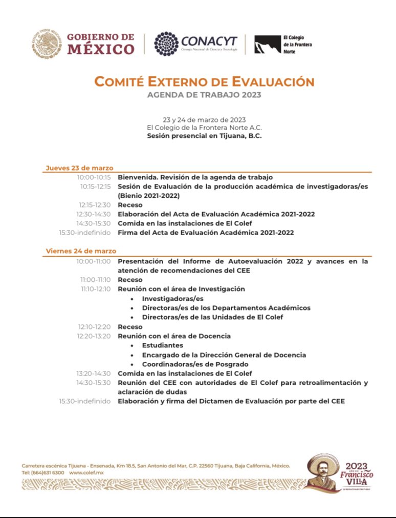 La semana pasada concluí mi periodo de cuatro años como integrante del Comité Externo de #Evaluación de <a href="/elcolef/">El Colef</a> 🤍

Un privilegio escuchar al profesorado y estudiantado de #Tijuana y las unidades regionales.

Orgullosa de contribuir a fortalecer a @CentrosConacyt 🇲🇽💪🏽