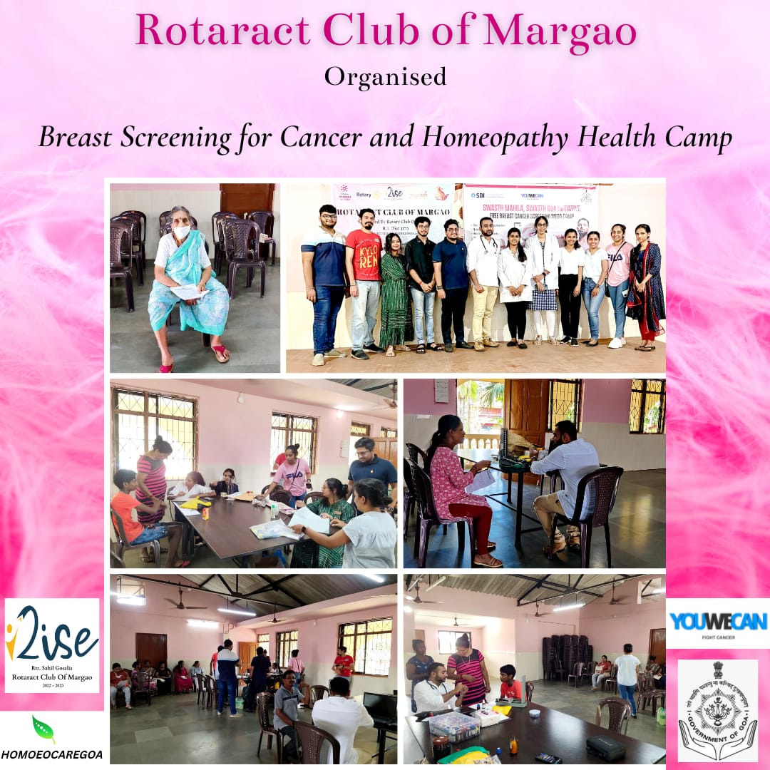 AgniAnish's tweet photo. #Health is Wealth!

Rotaract Club of Margao along with @youwecan Foundation and @homoeocaregoa.in organized a health camp focusing on Breast Cancer Screening and overall checkup. https://t.co/VNJqkSaPr5