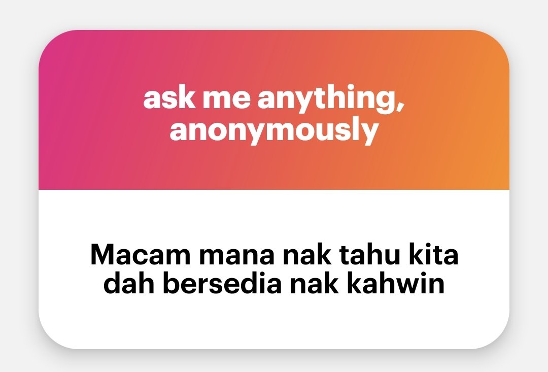 nasriqul's tweet photo. Being a husband meaning that

kita ambil responsibility ayah kepada wife-to-be kita kepada kita

Basically cam jadi ayah dia lah tapi lebih lagi dari tu

Termasuk makan, minum, tempat tinggal, n etc

Tapi yg paling penting, jadi pendengar/tempat mengadu masalah sampai akhir hayat

Kalau ko ready nak pukul tanggung jawab tu...
