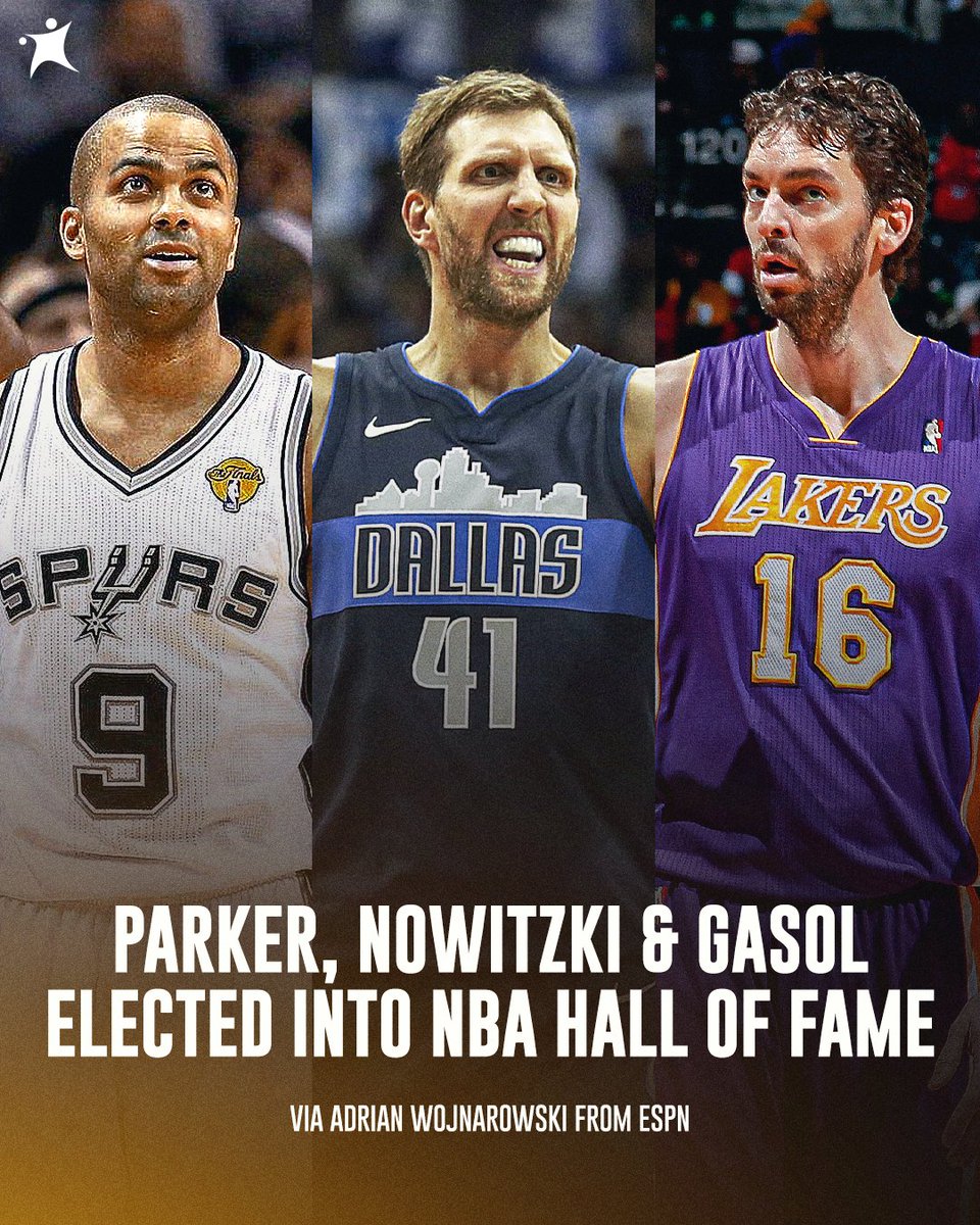Tony Parker, Pau Gasol overwhelmed by emotion during Hall of Fame