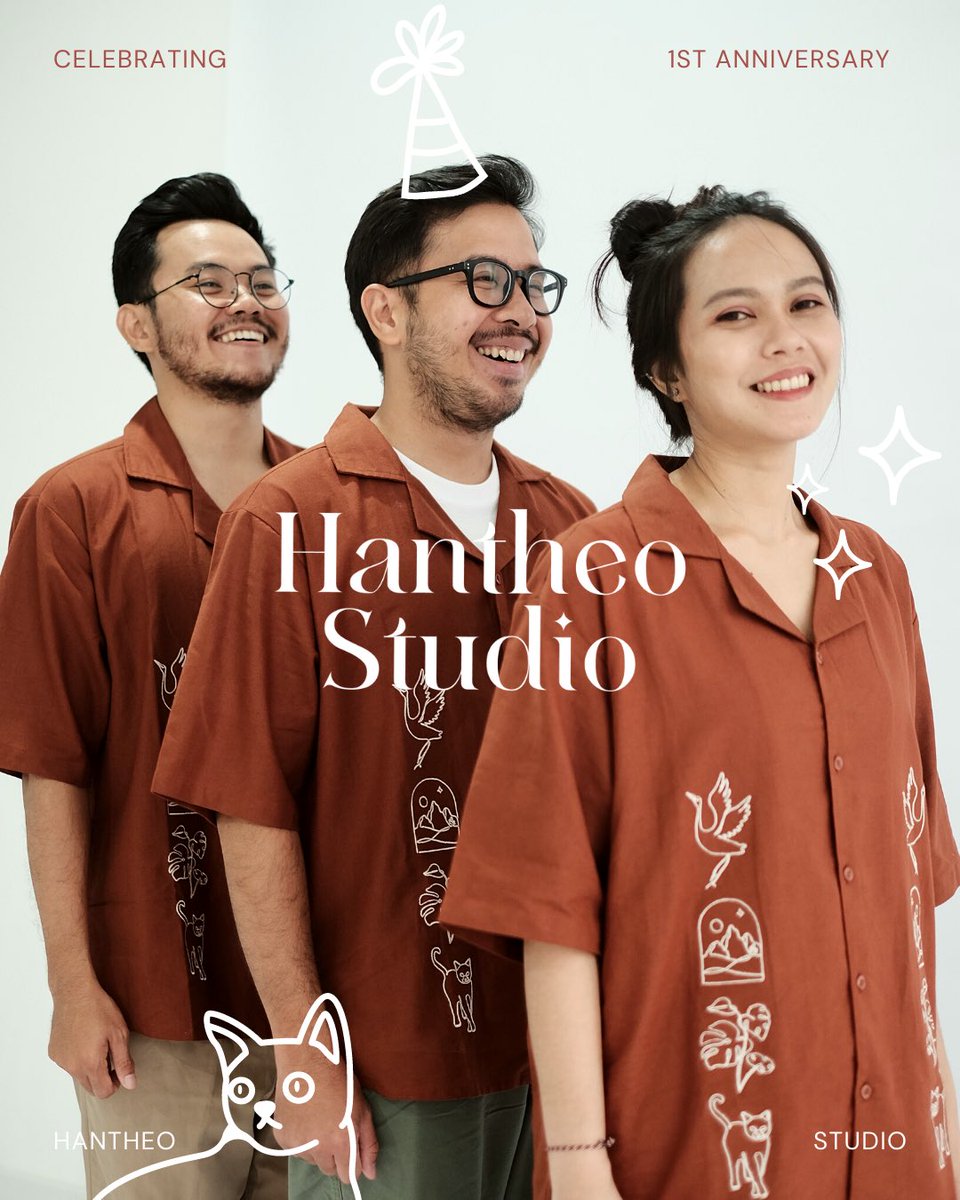 ✨ Hantheo Studio 1st Anniversary Giveaway (Rules):

🙋🏻2 Lucky winner will win hantheo studio product 
🔄 RETWEET and LIKE this tweet
📲 Follow  instagram.com/hantheostudio?… 
💭 Comment and tag 3 of your friends!

#Giveaway #GiveawayAlert #localbrandindonesia #hantheostudio