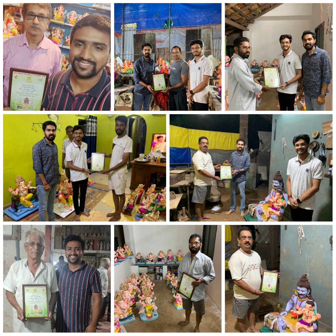 AgniAnish's tweet photo. #Eco friendly Chaturthi

Rotaract Club of Margao supported the Green Ganesha initiative taken by Rotaract Club of Mapusa and honoured the artisans from South Goa for making Eco friendly Ganpati murtis.

@RacMargao https://t.co/BZDax7JWUu