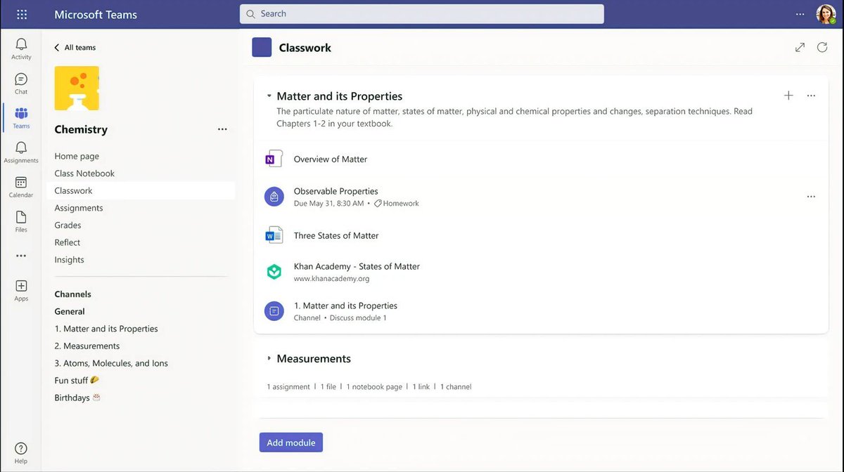 👩‍🏫👨‍🏫 Nuevas funciones de #MicrosoftTeams para Educación 👇🏼 

📚 Classwork: crea y organiza tu currículo en un solo lugar 
🔎 Search Coach: ayuda a tus alumnos a aprender a buscar eficazmente 
📖 Reading Coach: fluidez y comprensión lectora

educationblog.microsoft.com/en-us/2023/03/… 

#MicrosoftEDU