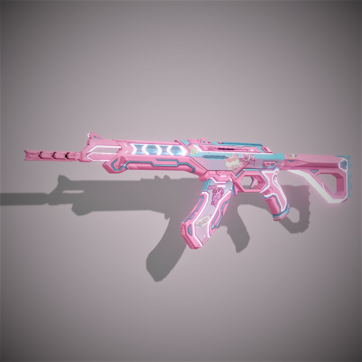 officialvegod's tweet photo. These 4 skin variants of pre-existing skins have a total of roughly 10 million+ impressions 𝐣𝐮𝐬𝐭 𝐨𝐧 𝐓𝐰𝐢𝐭𝐭𝐞𝐫.

We have a big passion for the game that you guys have delivered to us. I love the company and have massive respect for all of the employees, developers, and creatives that are behind the scenes. @riotgames @PlayVALORANT 

I don't want any money but I would love to collab or work on a fresh new skin line for the game and have a good percentage of the proceeds go to charity for Breast Cancer Awareness. 
#valorant