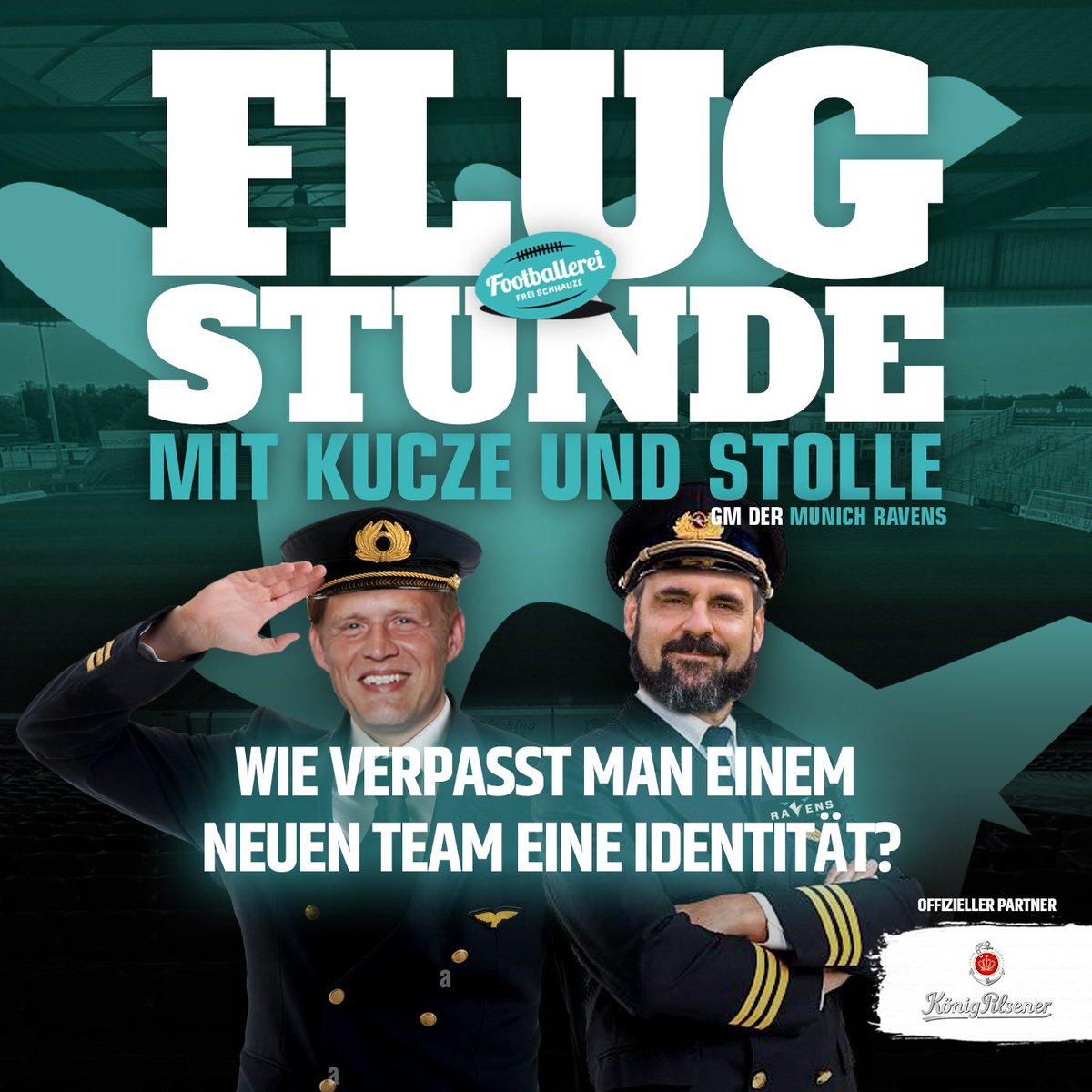 Footballerei's tweet photo. Wie gewinnt man Fans? Wie findet man ein geeignetes Stadion? Wie funktioniert das Ticketing? Fragen über Fragen, die @CallMeStolle, der GM von ELF-Team @MunichRavens, @kucze22 in der neuen Folge der “FLUGSTUNDE” alle beantwortet
Zum Podcast 👉 https://t.co/lUK6YWC71J https://t.co/hatEOdMrJg
