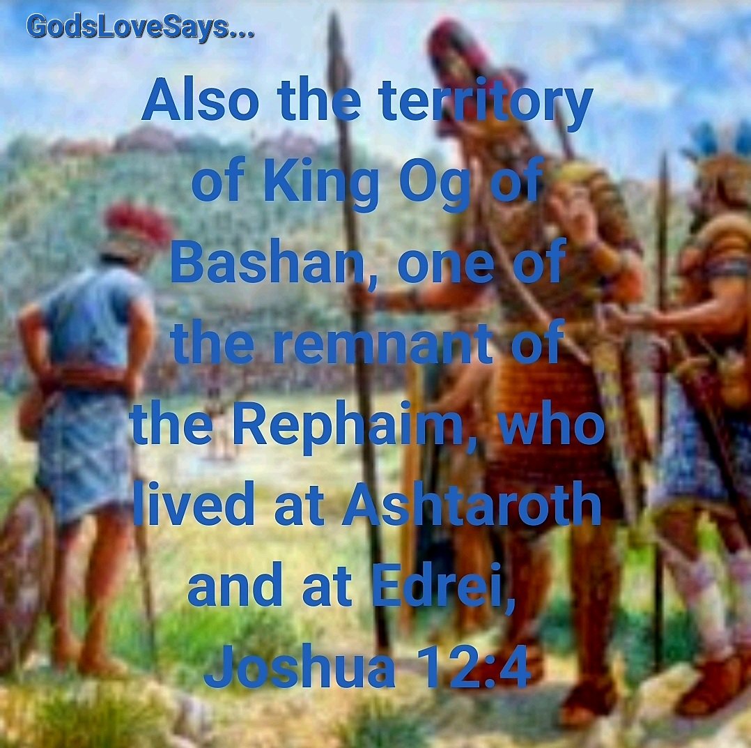 HornettPam's tweet photo. Also the territory of King Og of Bashan, one of the remnant of the Rephaim, who lived at Ashtaroth and at Edrei,
Joshua 12:4
#GodsLoveSays #Joshua #territory #KingOg #Og #bashan #remnant #Reohaim #giants #ashtaroth #edrei https://t.co/BjGDQDXc8y