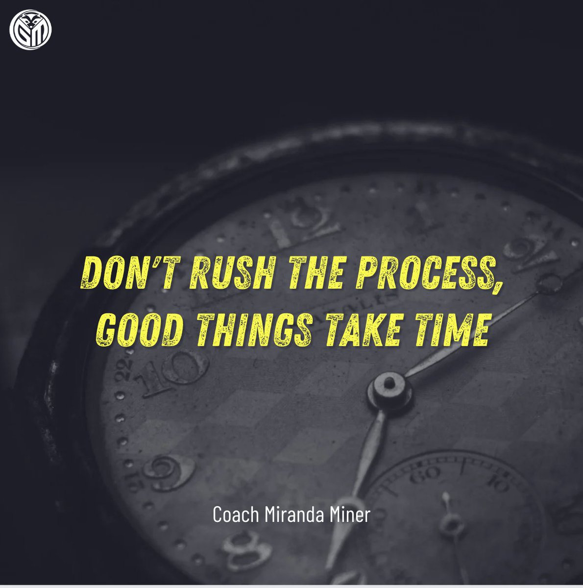 CoachMiranda's tweet photo. Oftentimes we rush things... trust me, its worth your wait! https://t.co/eKjWAnkJ2D
