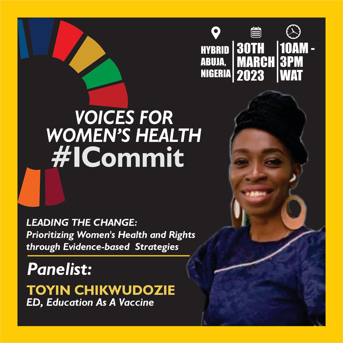 SheForumAfrica's tweet image. #VoicesForWomensHealth 
Thursday, March 30, 2023.
Register to be a part of the conversation. 10am WAT
#ICommit @PathfinderInt @gatesfoundation @GatesAfrica
Click to REGISTER us06web.zoom.us/meeting/regist…