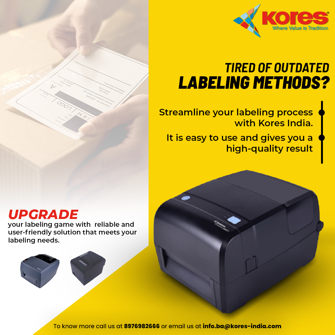 koresindia_ba's tweet image. Enjoy a reliable, user-friendly solution for all your labeling needs. Quick, easy to use and gives you a high-quality result! 👍

#Label #LabelingMachine #LabelPrinters #aiautomationsolution #aibankingsolution #KoresIndia #koresbusinessautomation #branchautomation
