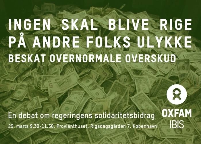 trinemach's tweet image. Virksomheder, der har tjent styrtende på inflationskrisen skal bidrage mere, så vi som samfund kan komme igennem krisen på solidarisk måde. Debat om beskatning af krise-profitter i dag på Christiansborg - det kan stadig nås! #dkpol #windfall #solidaritet oxfamibis.dk/arrangementer/…