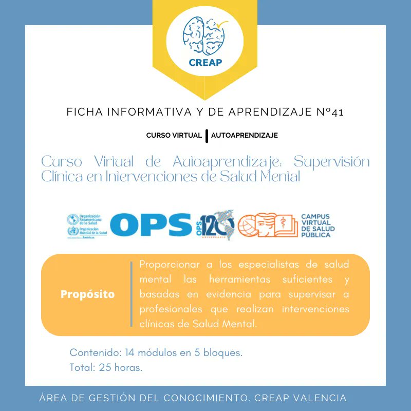 Creap_Valencia's tweet photo. Buenos días! 🌞
Hoy arrancamos el #miércoles con una de las #fichas de #Información y #aprendizaje de nuestra #WebCreap 📑
Visítala aquí 👉 https://t.co/Mdtevfg8eQ
#SaludMental #TMG #CreapValencia #Creap #Psicología #Imserso #Cre #RedCre #Valencia #MentalHealth #Salud https://t.co/5yFndxbtcZ