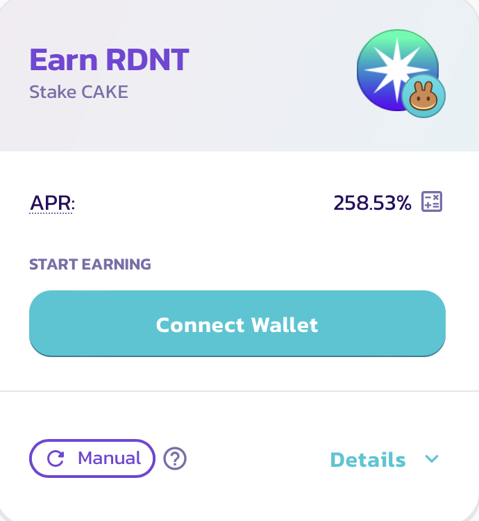 PancakeSwap's tweet photo. The $RDNT (@RDNTCapital) Syrup Pool is now live!

🥞 Stake $CAKE, Earn $RDNT:
https://t.co/aj7nmGOY7c

APR will drop as liquidity increases. https://t.co/X1RTCLEoHf