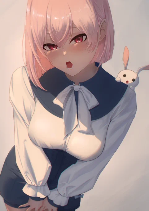 日本に来た初めてのイラストだ!これからもよろしくお願いします～_(:3 」∠ )_無背景はコメントで#あーちゃーと#ちひろ塾 #ちーむすあま 
