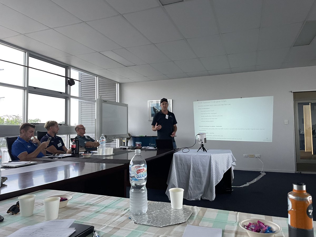 Great workshop hosted by <a href="/OceanWatch_OZ/">OceanWatch Australia</a> working with Qld #fishers to develop best practices in case #whale entanglements ever become a problem in the future. Very impressed to see industry being so proactive! 
As far as we know, entanglements are very rarely in commercial gear