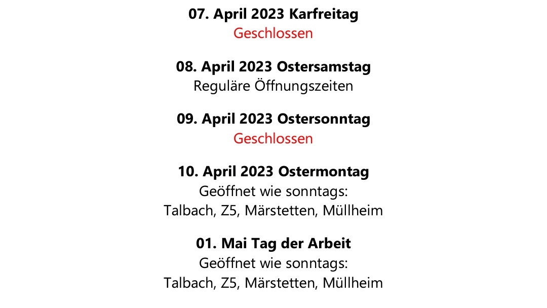 sonnebeck's tweet photo. Unsere Öffnungszeiten über die #Ostertage 🐰 https://t.co/pWt3lOxly5