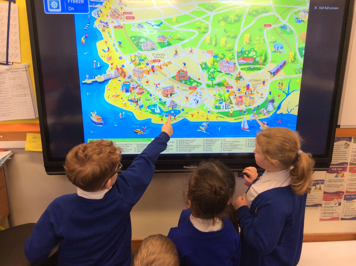 Parkfield's tweet image. #Y2 have been comparing coastal towns. They have been using maps to see what is similar and different to St Anne’s and Whitby. #geography  #mapskills