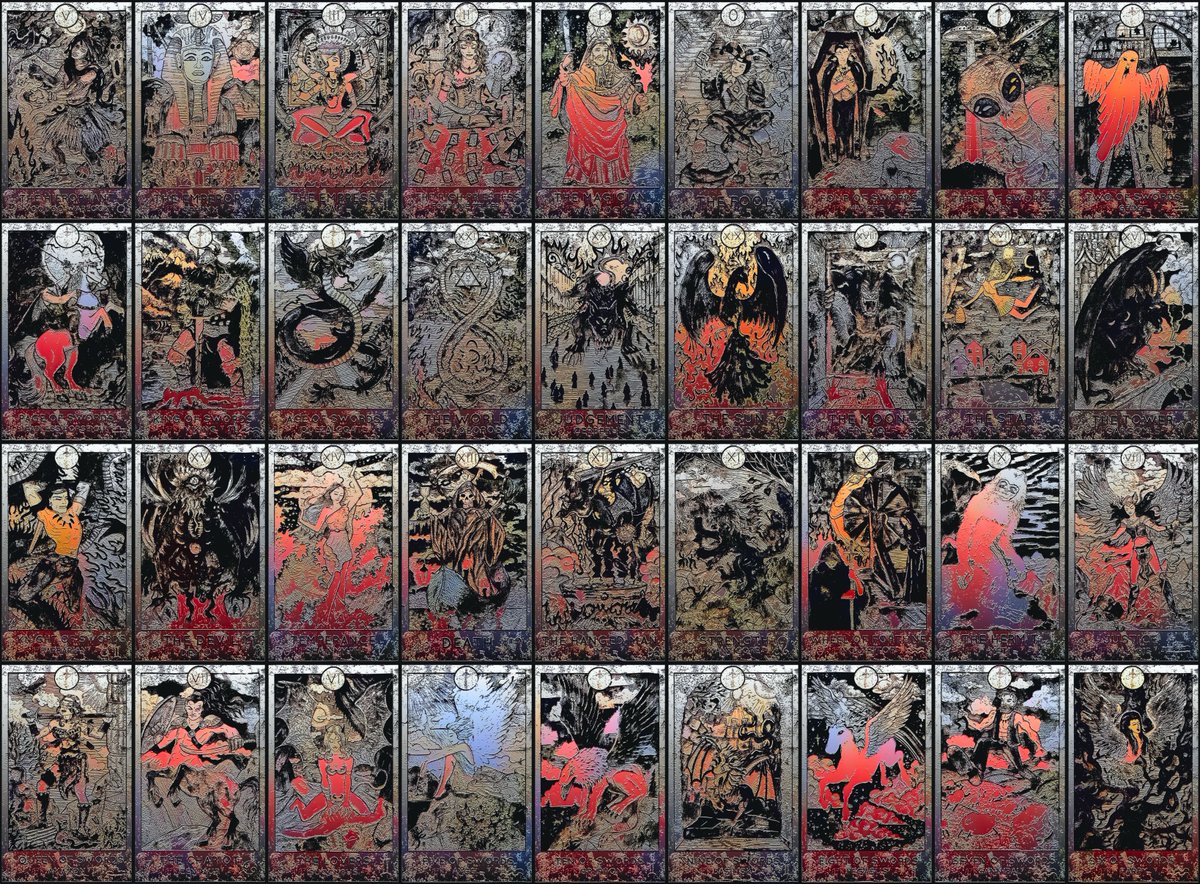 Good morning

"Mystic Arcana" card  drop  <a href="/foundation/">Foundation 🌐</a> 

Discover the mysteries of the universe with this collection of enigmatic NFT cards. Each card features intricate artwork and symbolism that speaks to the deeper truths of existence. 

78 unique 1/1 photo NFTs..