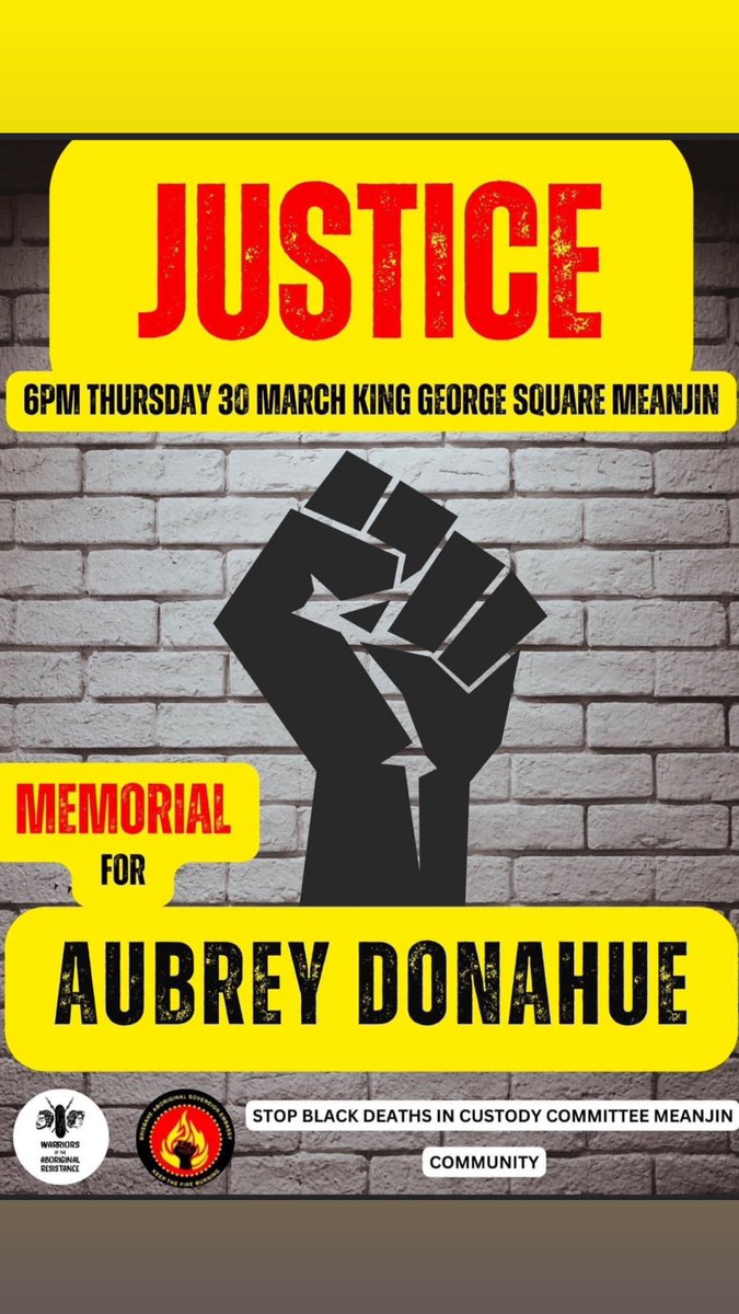 #BLM #AboriginalLivesMatter #JusticeForAubreyDonohue shot 4 times and unarmed. #WeSayMurder.
Calling for RALLIES in ALL CAPITAL Cities, need to hold @QldPolice accountable NO BODYCAM FOOTAGE THEY SAY