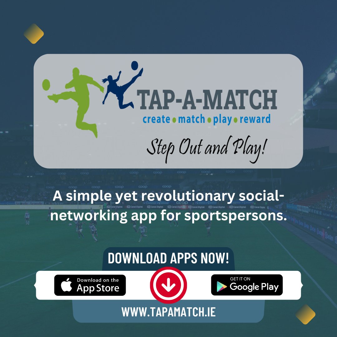 tap_a_match's tweet photo. Tap-A-Match ?

A simple yet revolutionary social-networking app for sportspersons.

Download Apps Now!
iOS - https://t.co/B0SjUxplWZ
Android - https://t.co/h7TBdYmM9I
Learn More - https://t.co/QeKLKXamZG

#ireland #dublin #irish #sports #sportsbusiness #sportperson #tapamatch https://t.co/BV4FFjd5Wk