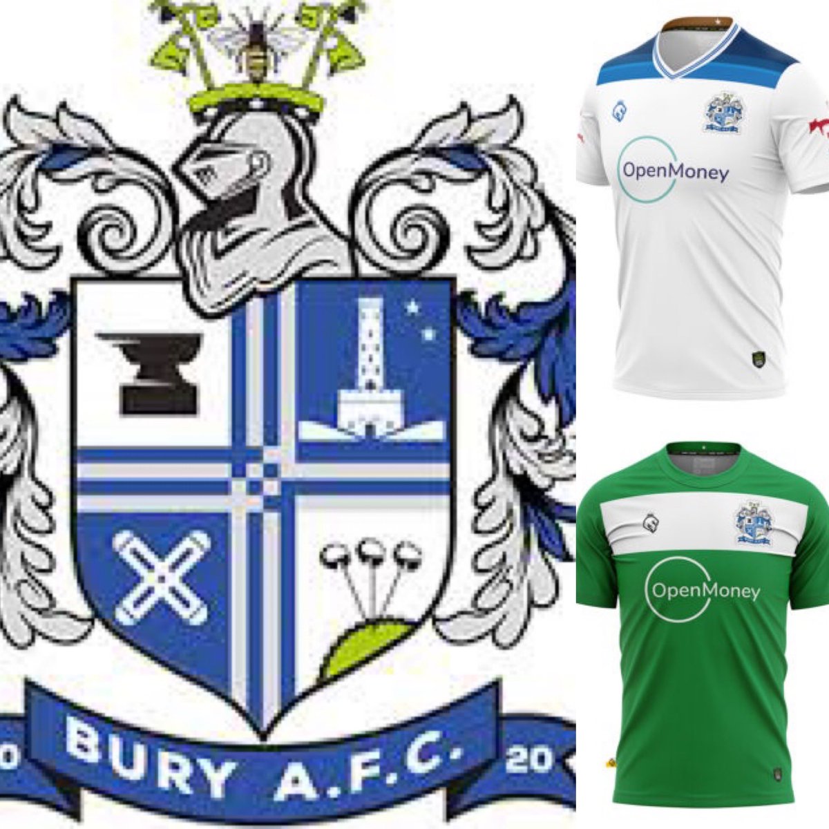 nonleaguekitman's tweet image. For the @OfficialBuryAFC fans attending the game on Thursday at home to @AFCLiverpool in the @nwcfl, we will be wearing White shirts with Blue shorts &amp;amp; Blue socks for the game. Our GoalKeepers will be wearing all Green Kit #nonleaguefootball #KitMan #YourTeam #10cupfinals