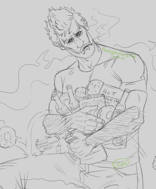 MandyDeaditeART's tweet photo. Snack Gremlin man #WIP https://t.co/Jg0m6UqGJO