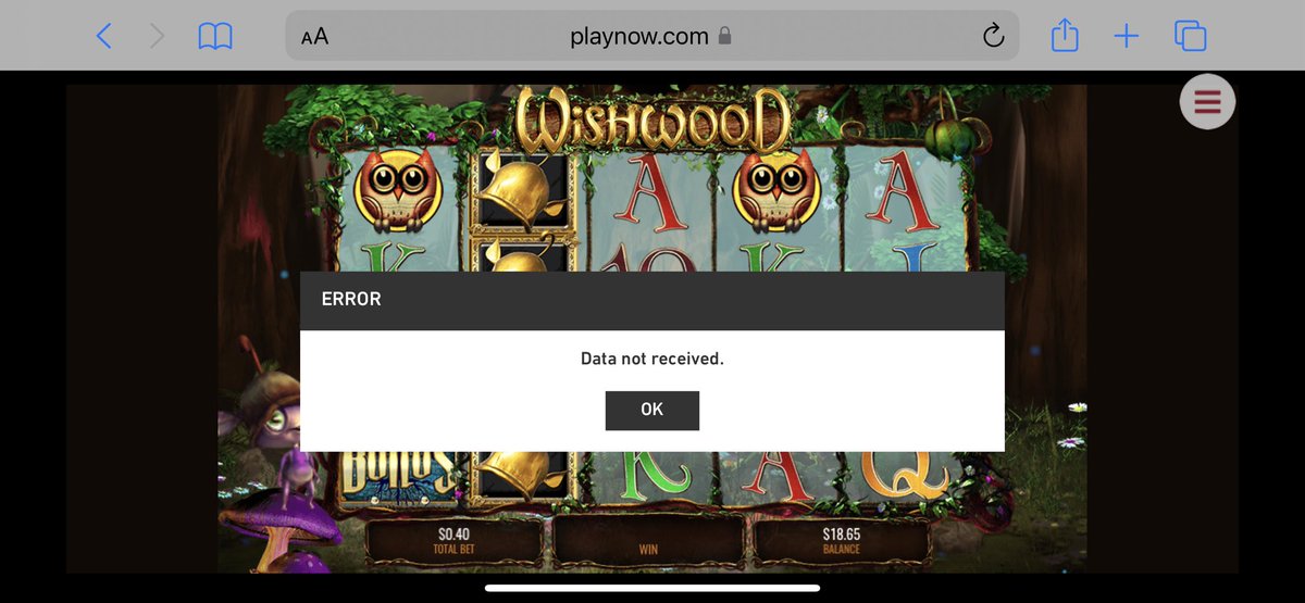 biggregger's tweet photo. @PlayNowManitoba  not enjoyable to keep having your game interrupted on you and especially when you hit a bonus round, not happy about this. https://t.co/d3gfNcuWiW