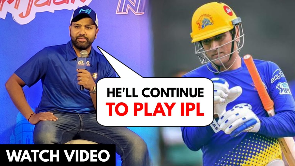 youtu.be/-6WAC0NVY-Q Rohit Sharma On MS Dhoni's Last IPL | Mumbai Indians Press Conference #RohitSharma #MSDhoni #IPL2023 #MumbaiIndians #CSK