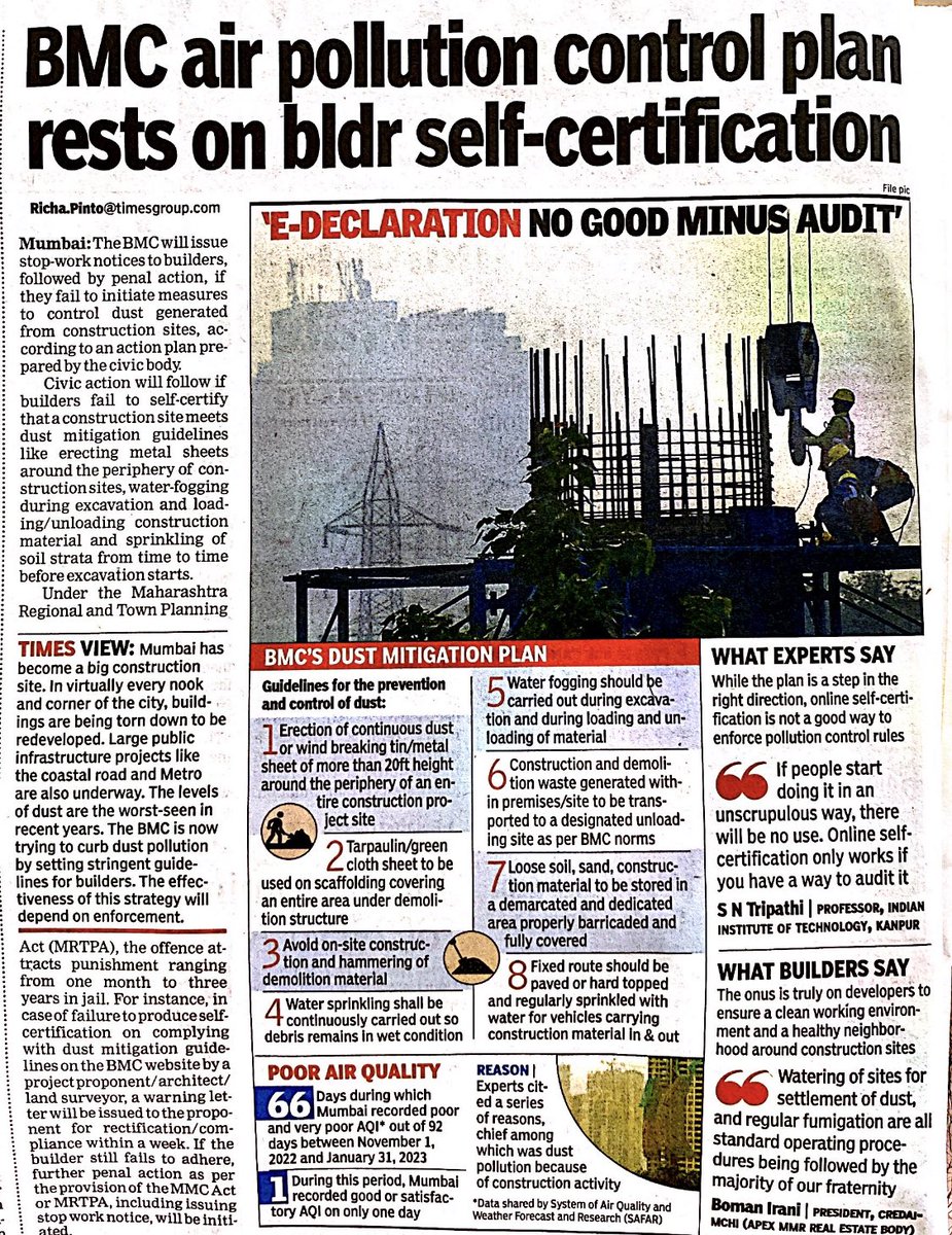 PotholeWarriors's tweet photo. & this is how it goes....
#Aqi #Pollution #MumbaiCity
#Construction #Debris #Health #Astama #Crisis https://t.co/ReWjn0UdS1