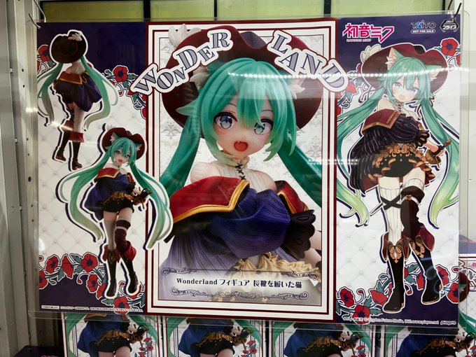 ☆新景品入荷情報☆※初音ミク　Wonderland フィギュア 長靴を履いた猫※冴えない彼女の育てかた Fine　Aqu