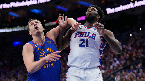 SportsBuda's tweet photo. "Bad news for Sixers fans! 🏀 Joel Embiid sits out of the showdown against Nikola Jokić and the Nuggets due to a calf injury. 🤕😔 Wishing Embiid a speedy recovery!

To read more, click here⬇️⬇️👇👇
https://t.co/lnyCzFgMdL

 #NBA #Sixers #JoelEmbiid #NikolaJokić #Basketball #fyp https://t.co/wkPSUha8HE