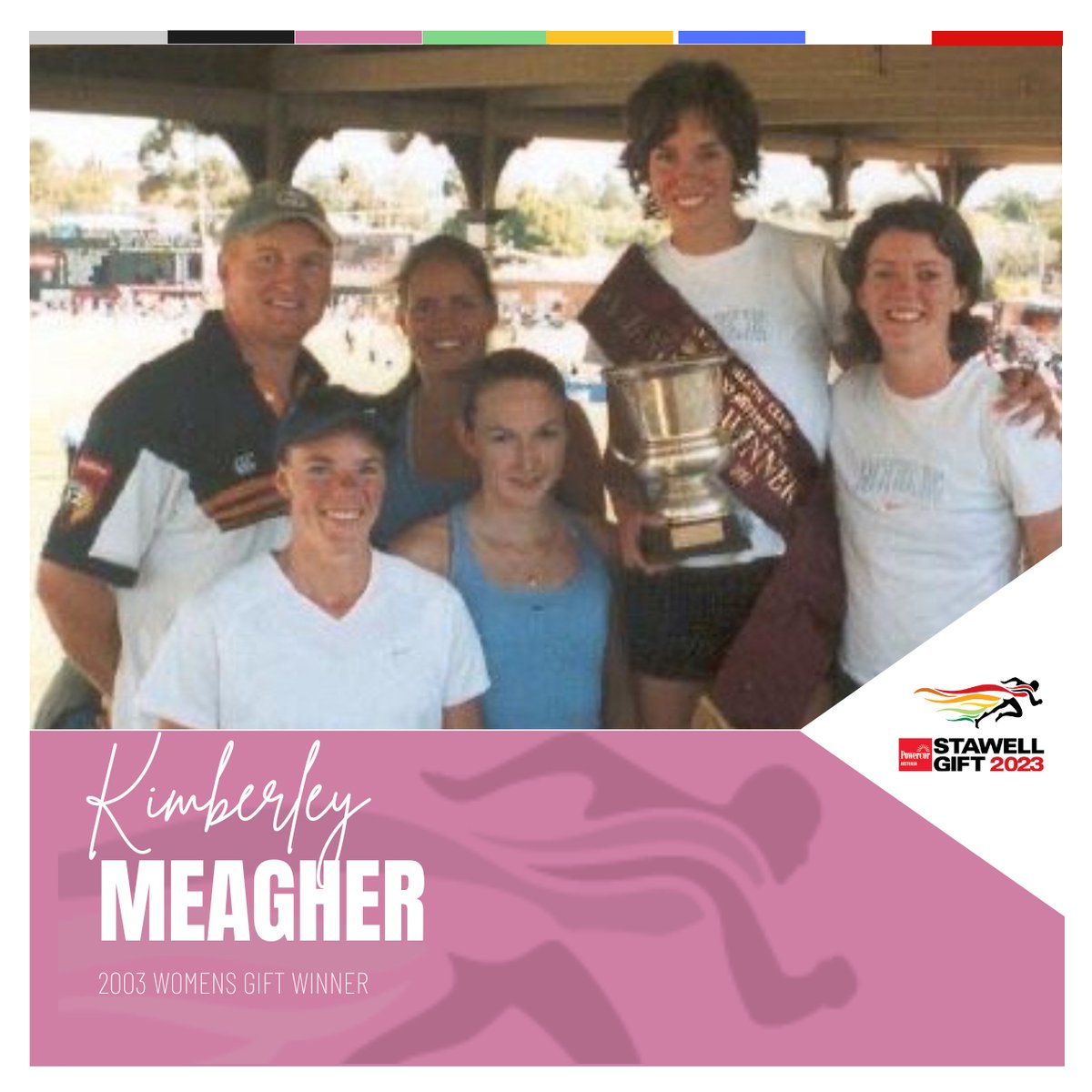 Stawell_Gift's tweet photo. Kimberley Meagher celebrates the 20th anniversary of her Womens Gift win and recalls a time when the prize money for the Fashions on the Field was higher than her winner's cheque! https://t.co/JKhkG8L4KV
.
#stawellgift #powercorstawellgift #visitvictoria #visitgrampians https://t.co/tbZ8chlpgC