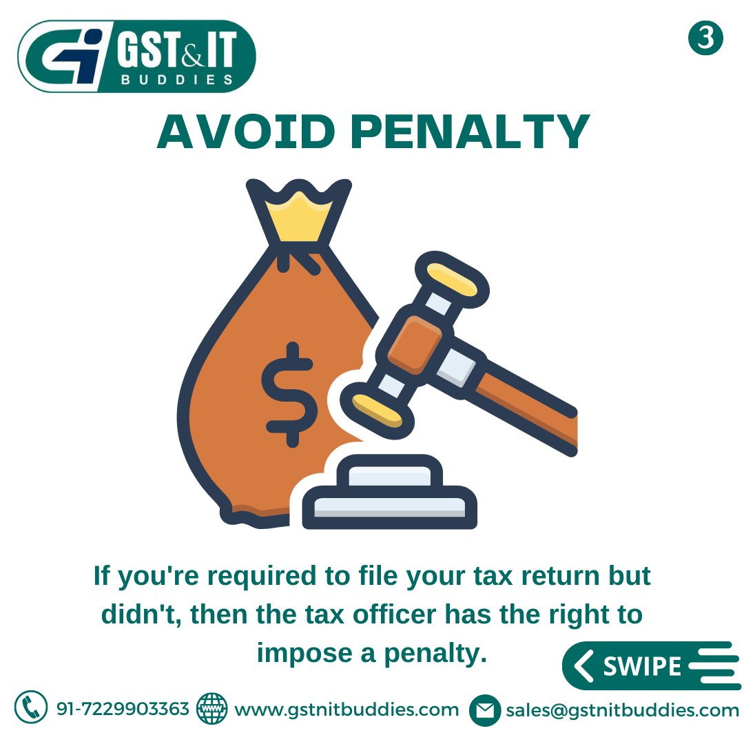 gst_itbuddies's tweet photo. 5 Reasons to File Income Tax Return

Connect with us: - +91-7229903363

Mail us: - sales@gstnitbuddies.com

Website: - https://t.co/nEAKd8Y0du

#incometax #india #incometaxindia #gst #tax #incometaxseason #gstindia #taxation #incometaxtime #incometaxteamindia #incometaxation #gstindianews #taxtime #gstindia2023 #taxrefund #returns #taxes #penalties #mcom #icai #cma #companies #outsourcing #incometaxreturnfiling