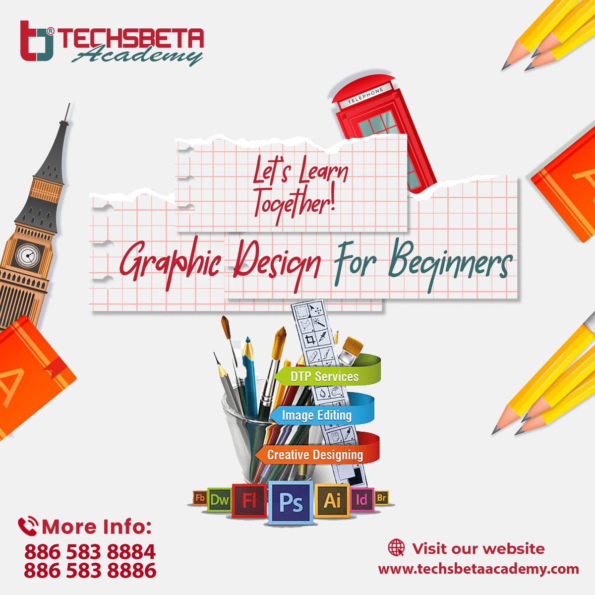 Techsbtaacademy's tweet image. 𝗔𝘁𝘁𝗲𝗻𝘁𝗶𝗼𝗻 𝗮𝗹𝗹 𝗰𝗿𝗲𝗮𝘁𝗶𝘃𝗲𝘀! 🎨🖌️
Talent is a pursued interest.
Anything that you are willing to practice, you can do.
Start Learning Today.
Join our Graphic Design course and learn from industry professionals! 🚀