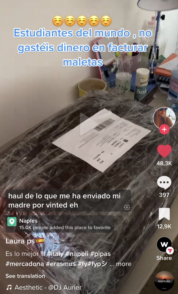 lol, esta chica en vez de facturar maleta le ha “comprado” la maleta a su madre por vinted y les ha costado 5€ (en vez de los 60/70/80 o los que sea facturar)

vaya user case más top
