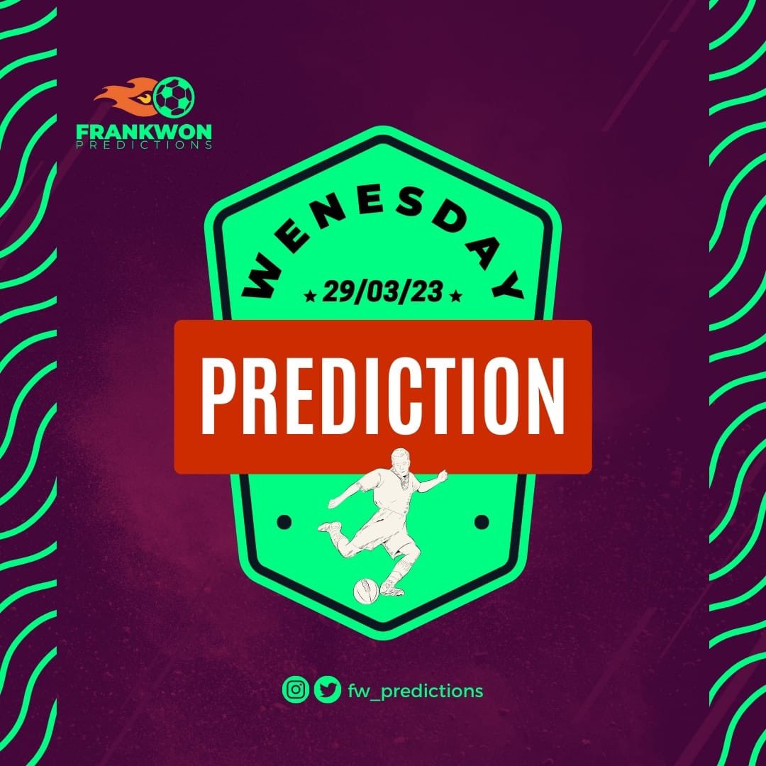 FW_Predictions's tweet photo. Join the winning team with Frankwon Predictions, where daily free odds and exclusive premium packages give you the edge in football game predictions.

Follow the link below to join https://t.co/RPGa61BQir https://t.co/wccLiEyrw1