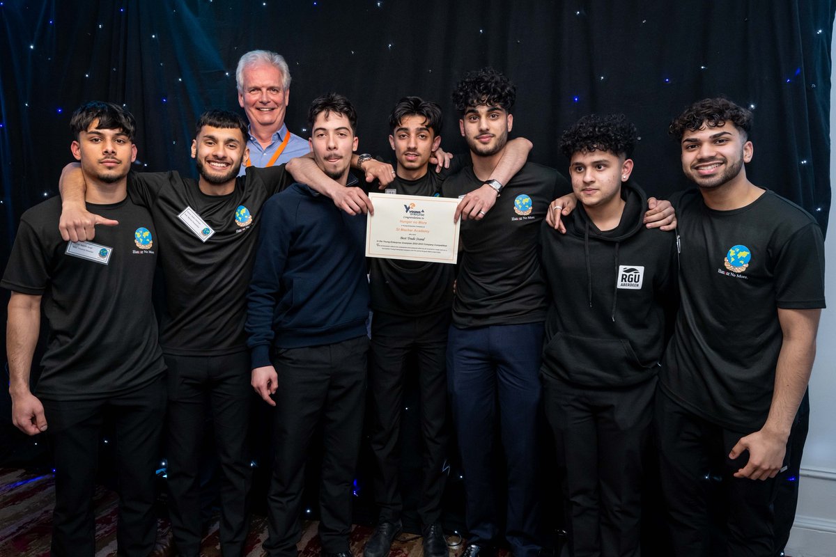 StMachar_WA's tweet image. Last week, Hunger No More - a Young Enterprise Company from St Machar Academy competed at the @ye_grampian Final and won Best Trade Stand. Tejash was also presented with the first Jordan Kearney Award.  Well done everyone! Read more... docs.google.com/document/d/1F6… #youngenterprise
