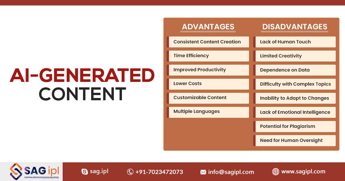 sag_ipl's tweet image. The article examines the #benefits and #drawbacks of AI-generated content and provides essential information to consider before utilizing it.
Read More: bit.ly/3Kg9ep6
-
-
#AIgeneratedcontent #contentcreation #digitalmarketing #artificialintelligence #technology #sagipl