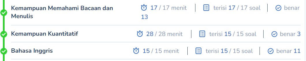 solsticye's tweet image. ・:*。Tips and Trick menjawab soal UTBK・:*三

mainly discuss about strategi pas h, juga nembak+ngeblok jaawaban 🫢

how did i go from these to this;