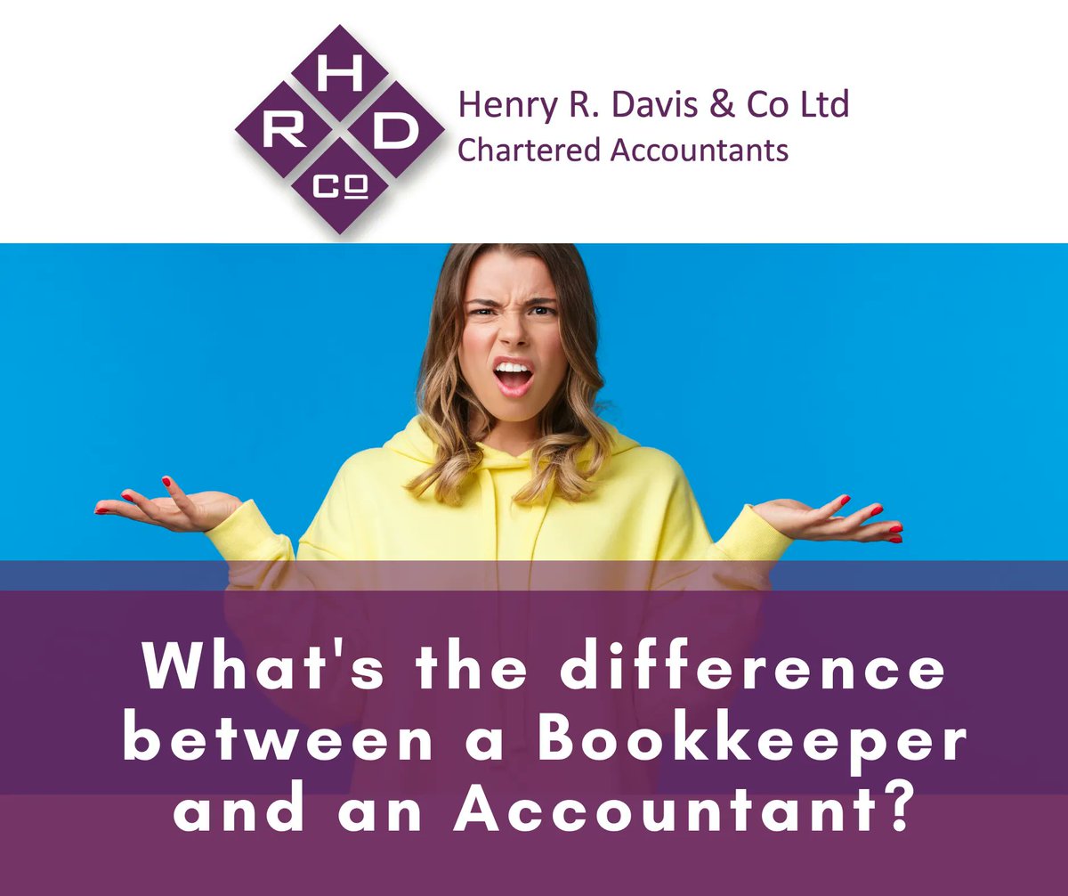 What is the difference between an accountant and a bookkeeper?
 
Answer: Bookkeeper's and accountants' work overlaps as bookkeeping is a part of the overall accounting process.
 
If you need assistance with #bookkeeping or #accounting, call for a chat - 01244 831277.