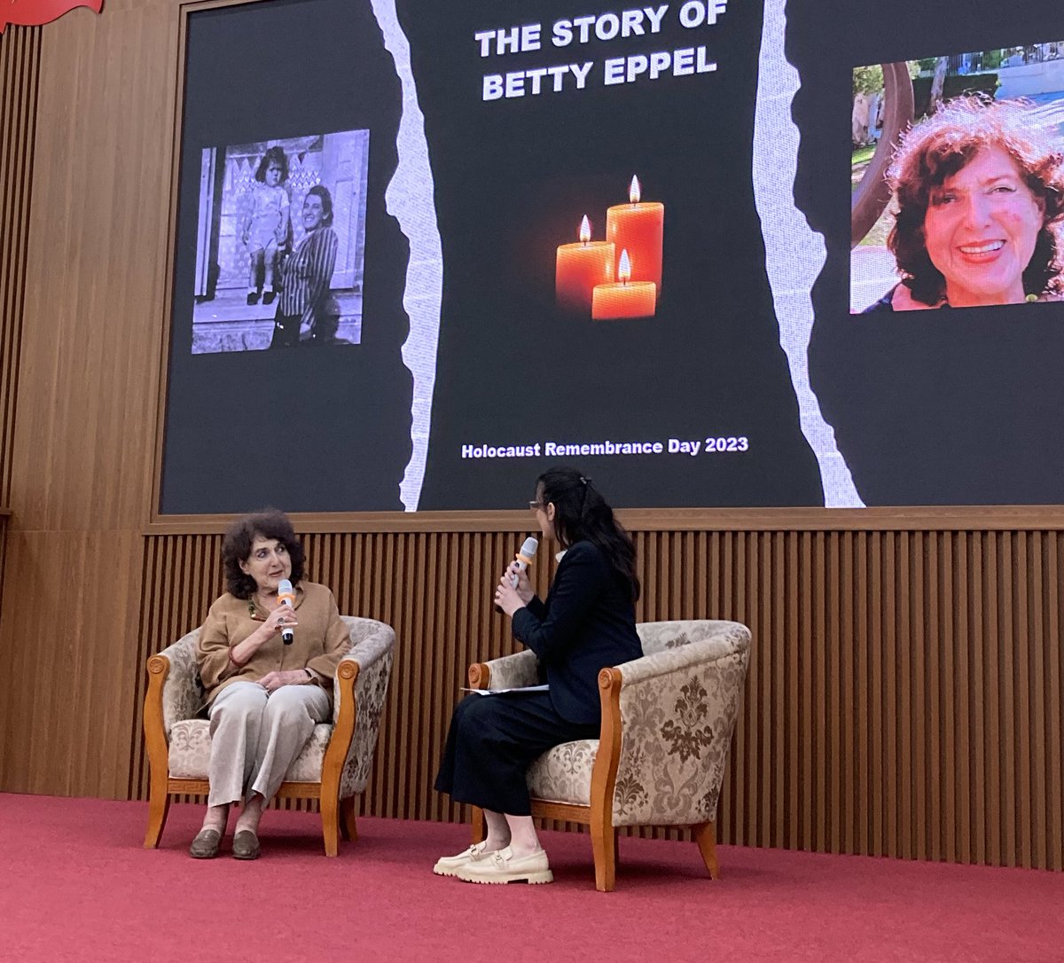 SwissAmbVietnam's tweet photo. « Hatred does not start in a vacuum! »
Very moving ceremony today by #VUFO, #VPDF and Embassies of 🇮🇱 &🇩🇪 w/ participation of Holocaust survivor Betty Eppel. UNSG Guterres’ speech was read by @ptamesis . This speech is a must read ➡️(https://t.co/L65mC2ZOCP). #NeverForget https://t.co/YKGEKebbST