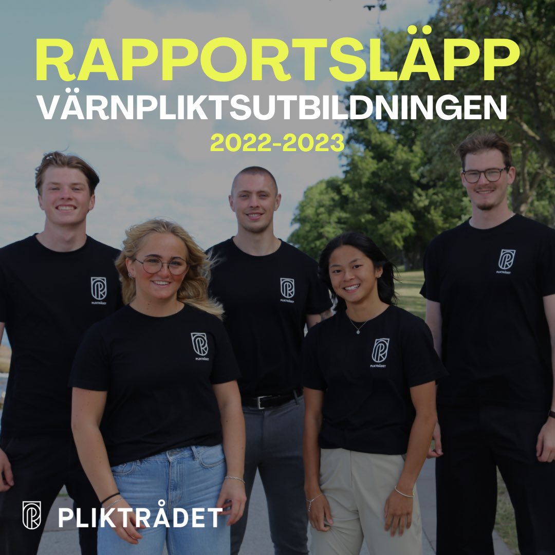 RAPPORTSLÄPP IDAG!

Läs vår årsrapport där vi sammanställt våra erfarenheter från värnpliktsutbildningen 2022-2023.

Vi uppmanar alla som är intresserade av värnpliktsutbildningen att läsa rapporten. 

pliktradet.se/wp-content/upl…