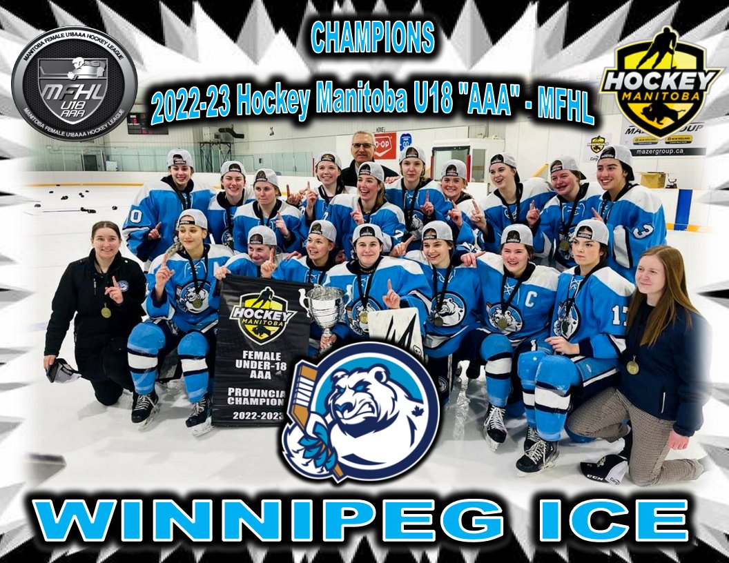 MFHLU18AAA's tweet image. CONRATS to @WinnipegIceAAA 2022-23 @hockeymanitoba U18 AAA &amp;amp; MFHL Champs. Defeat @westmanAAA 1-0 in OT to clinch series. @CPFemaleU18 @Eastmanfemale @U18BoltsAAAF @femalepvhawks @WinnipegAvros @YHChiefs @GameOnHockey @staylorsports @CBrooksie84 @darryl_gershman @IceWaveMediaMB