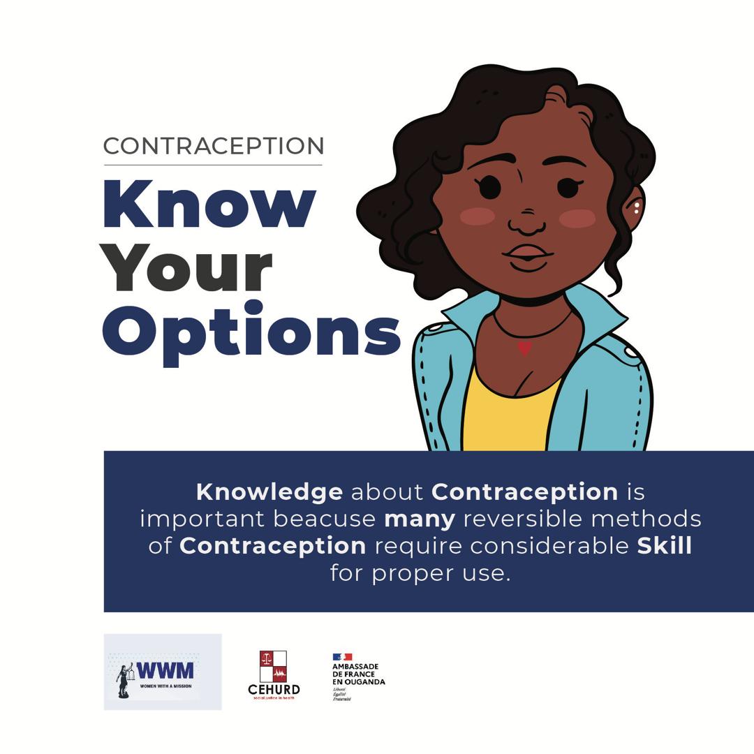 WomenWithAMiss1's tweet photo. Knowledge About #Contraception is Important Because Many #ReversibleMethods of #Contraception Require #Considerable #Skill for #ProperUse
@cehurduganda @afyanahakiug @FrenchEmbassyUg @Embiboinitiativ @nilegirlsforum @HannahKaremaUg @FIDA_Uganda https://t.co/HosSo1XDxp