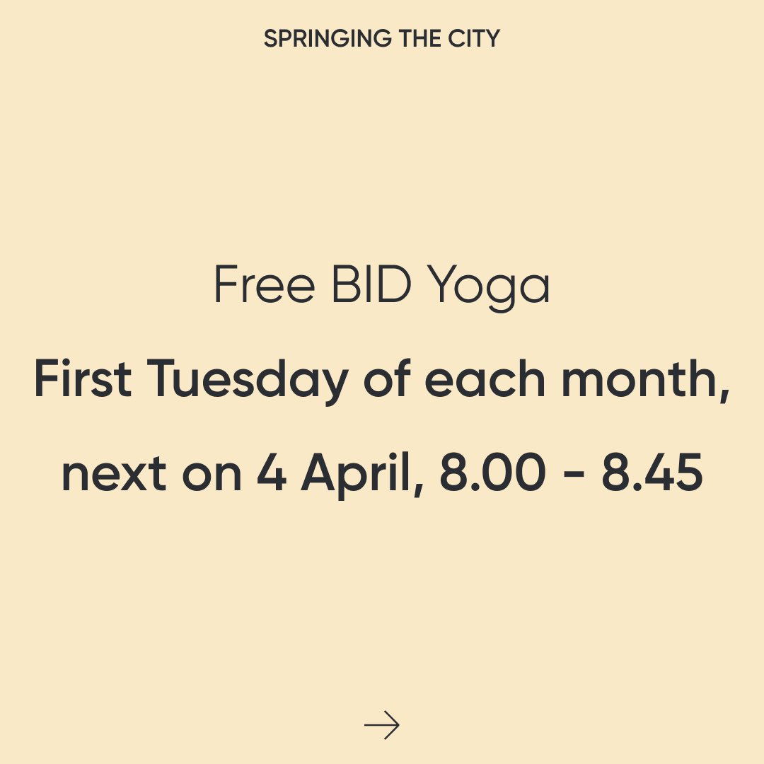 YinYan (@yinyanuk) on Twitter photo YinYan Wellbeing CIC are delivering <a href="/LpoolBIDcompany/">Liverpool BID Co.</a>βs monthly free Yoga class for Levy payers.
If you work in the city centre that means a free to enjoy class!
8am Tuesday 4th April at <a href="/DowningGroup/">Downing</a>βs beautiful No.1 Old Hall Street.
Info & bookings π
eventbrite.co.uk/e/free-bid-yogβ¦ YinYan Wellbeing CIC are delivering <a href="/LpoolBIDcompany/">Liverpool BID Co.</a>βs monthly free Yoga class for Levy payers.
If you work in the city centre that means a free to enjoy class!
8am Tuesday 4th April at <a href="/DowningGroup/">Downing</a>βs beautiful No.1 Old Hall Street.
Info & bookings π
eventbrite.co.uk/e/free-bid-yogβ¦