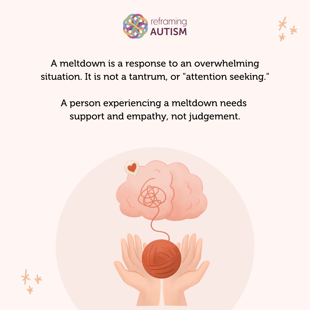 ReframingAutism's tweet photo. 3 simple steps to responding empathetically to your child when they are experiencing a meltdown: https://t.co/jigz90eXmz

More info &amp; image alt text here: https://t.co/PhJH1Dybn7 https://t.co/hLMho1RbZu