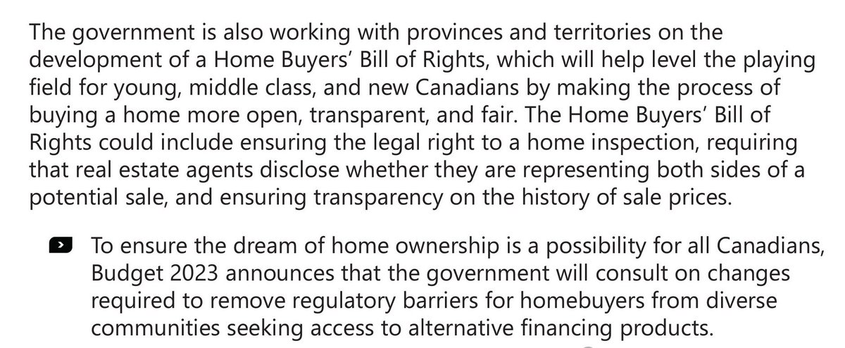 Thrilled to see our government is recognizing that there is inequality amongst diverse communities when it comes to accessing homeownership in Canada. Looking forward to participating in the consultative process to tackle this very issue.
#cdnpoli #Budget2023