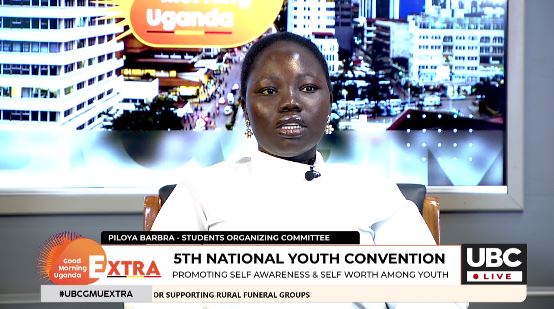 OKumu Albert, Piloya Barbra and Afidra Robert representing youths from the National Youth Forum disseminating self awareness & self worth information as per the 5th National Youth Convention. Watch live ~ youtu.be/4kSKUFEWE64 #UBCGMUExtra